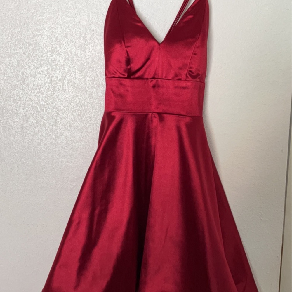 Red Formal Mini Dress